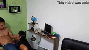 chubby colombian milf aly denali's deepthroat blowjob compilation ends with cumshots on her fat tits