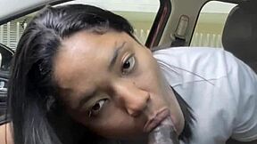 that's how we pay uber... boss babe deepthroats driver's big cock in car
