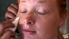 Ginger vixen pussy licked ass drilled by studs