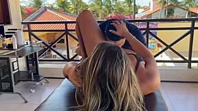 tattoo artist joins bisexual latina teen orgy in mansion turning into veranda suruba