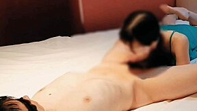 cute japanese wife in green lingerie milks cum with blowjob handjob homemade closeup