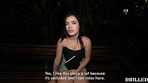 Petite Colombian picked up fucked rough doggystyle missionary