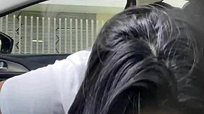 that's how we pay uber... boss babe deepthroats driver's big cock in car