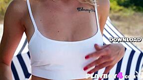 Petite Milf Model Strips Lingerie Outdoor Posing Hot Body