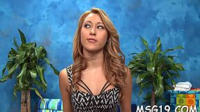 blond masseuse takes massive oiled insertion ass exposed during rough fuck