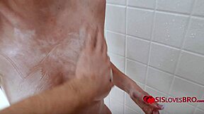 Family fight drops gorgeous stepsis on couch—then bed?