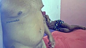 little brazilian slut orgasms as leo ogro rams dildo up her ass