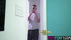 Blonde Stepsis Bambi Barton Teases Taboo Pussy Lick for Bro?