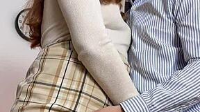 i crave my boss's hands on my curvy secretary tights