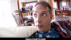 young busty elektra rose rides stepdad's monster cock to orgasm 😩