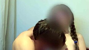 couple's juicy petite teen rides cock after blowjob