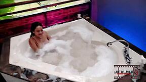 Ever spied on your sexy neighbor showering her juicy curves?