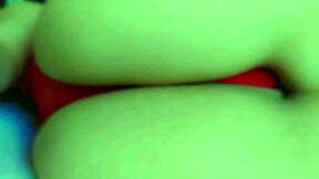 Hot Blonde Student Moans in Red Lingerie During POV Masturbation