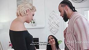 birthday bash? now it's strap-on cock double feast!