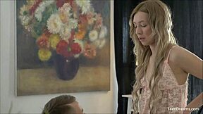 blonde teen sucks big cock then rides it hard?