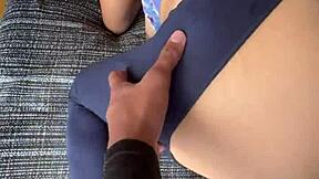 Skinny Latina Fuck Doll's Gaping Ass Swallows Full Creampie Load