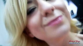 busty blonde keyton sucks cock fingers wet milf ass