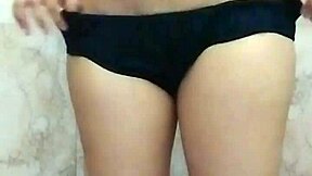 desi girlfriend fingers pussy in bathroom dirty hindi talk