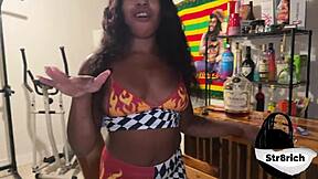 stepsister twerks fat ass in benz for ride but gets big black cock doggystyle pounding