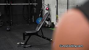 oily asian gym booty slides dick after vibrator tease 😩🍑