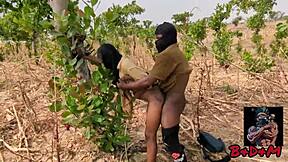 petite village girl bent over doggystyle on ranch taking monster cock outdoors 😈 shaved pussy rides rough!