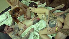 me and best friend wrecked hermanastras' asses in bisexual orgy bang