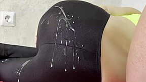 Mature Cougar's Foot BDSM Cumshot Compilation 😈💦