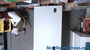 teen redhead shoplifter caught 😈 hardcore cumshot hd reality 👮‍♂️💦