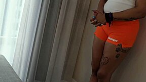 bbw hooters girl's wedgie leads to dirty panty spanking tease