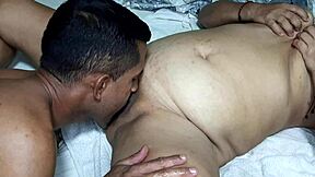 mature latina roommate moans loud when my tongue dives deep into her wet pussy lips