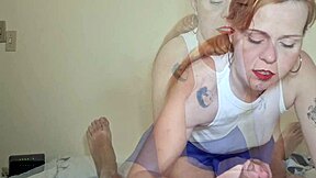 Naughty 18+ Cousin Begs for Bareback Doggie in Miniskirt