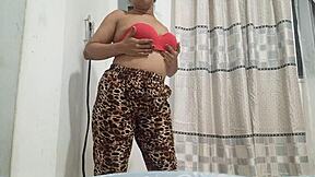 stepcousin massages big tits tight pussy fingering to squirting orgasm