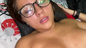 lesbian sexo, i fucked my classmate's pussy hard after school in lingerie...