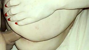 Blonde big tits mommy begs stepson to fuck her wet pussy hard in bed 🛏️🍆💦