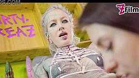 two slim goth cuties bent over fat cock serviceman 😈🍆💦