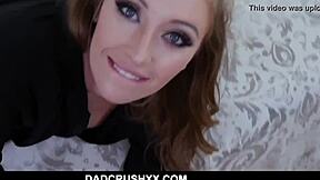 sexy teen harley jade loves stepdad fucking her deep 😍 creampie daddy!