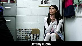 Liftergirl Penelope Woods Cavity Searched and Ass Fucked by Officer