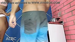 I bent Nicoli Fox over kitchen for anal. Doggystyle cum on ass.