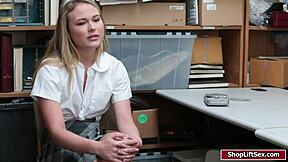 Teen shoplifter caught wants your monster cock pounding her hard?!