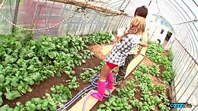 Greenhouse friend triggers wild orgasm