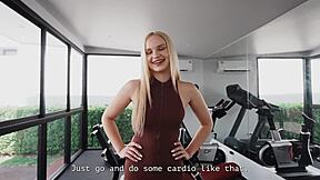 Trainer fucked me drank his hot protein shake!