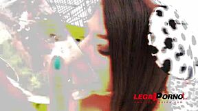 Teen Pet Sa Bell DP Gaped Gangbanged by Six Interracial Cocks