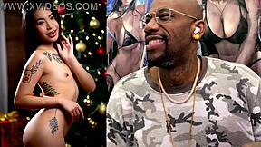 thicc trans teen gets her tight car anal wrecked, bald pussy dripping wet