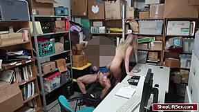 Teen shoplifter caught wants your monster cock pounding her hard?!