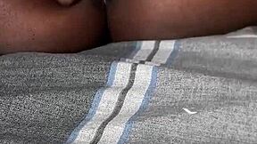 skinny ebony wife dominates with ass worship and big cock