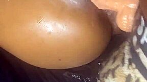 lesbian babe rides strap on screaming wild