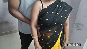 Desi Bhabhi Lifts Saree for Hardcore Indian Aunt Cock Pounding