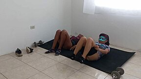 latin step sisters aerobics so sexy showin off sensual butts wet vaginas damn