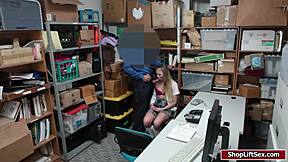 Teen shoplifter caught wants your monster cock pounding her hard?!