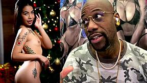 thicc trans teen gets her tight car anal wrecked, bald pussy dripping wet